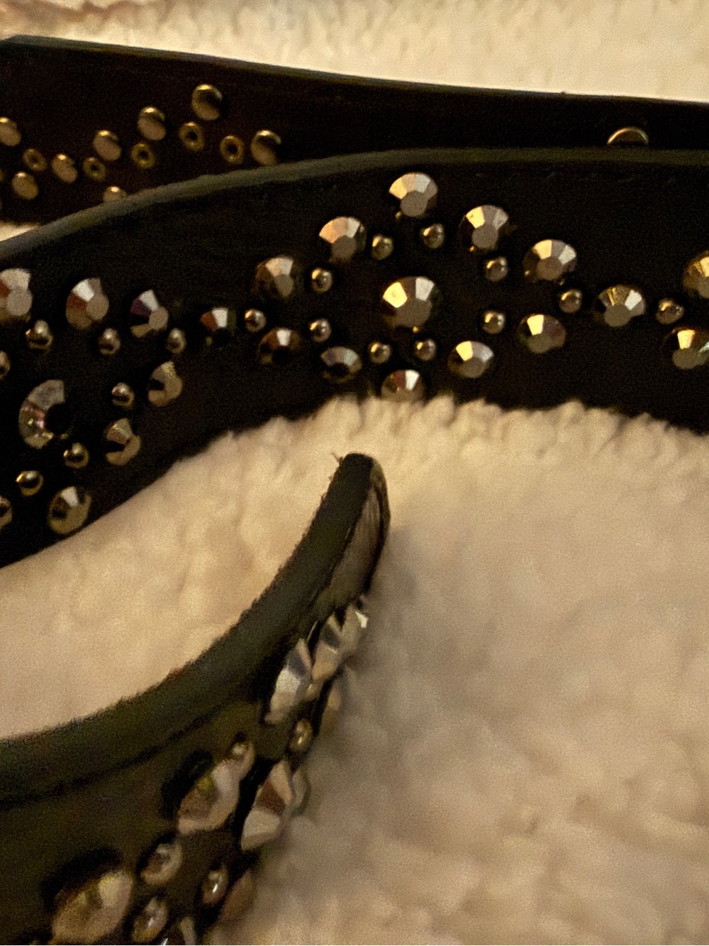 Bke by buckle Black Studded Women's Leather Belt - Picture 4 of 5